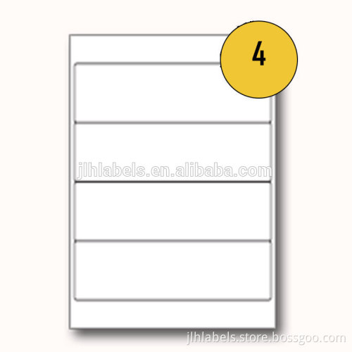 Avery labels Lever Arch File Paper Labels, 200 x 60mm, 4 per sheet, LP4/200.